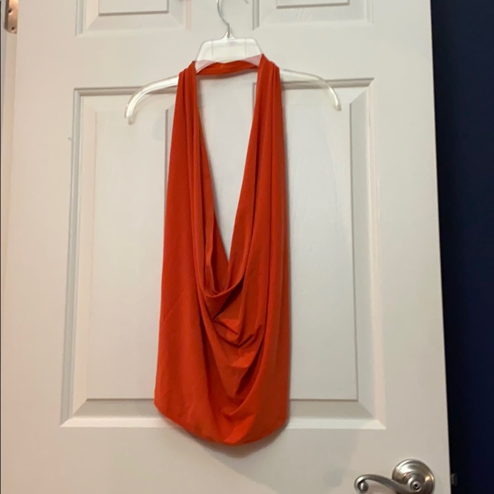 Burnt orange halter top